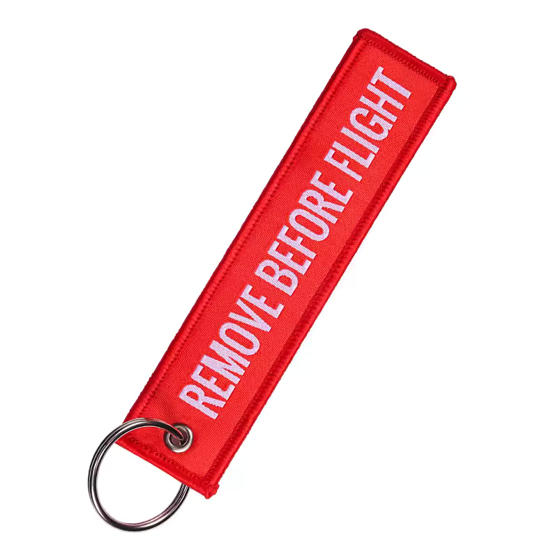 Rode Remove Before Flight Sleutelhanger – hoofdafbeelding