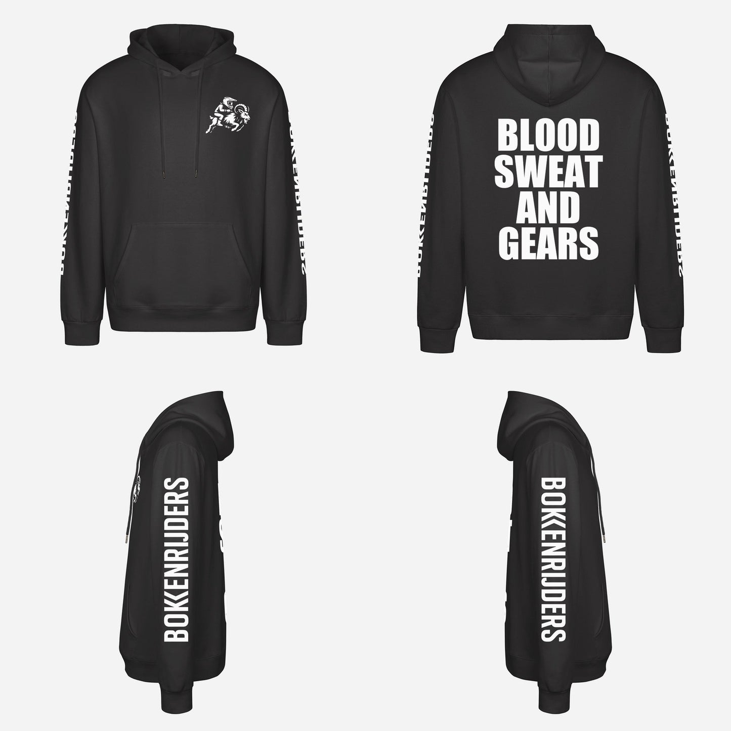 Blood Sweat And Gears Hoodie – overzicht van de hoodie