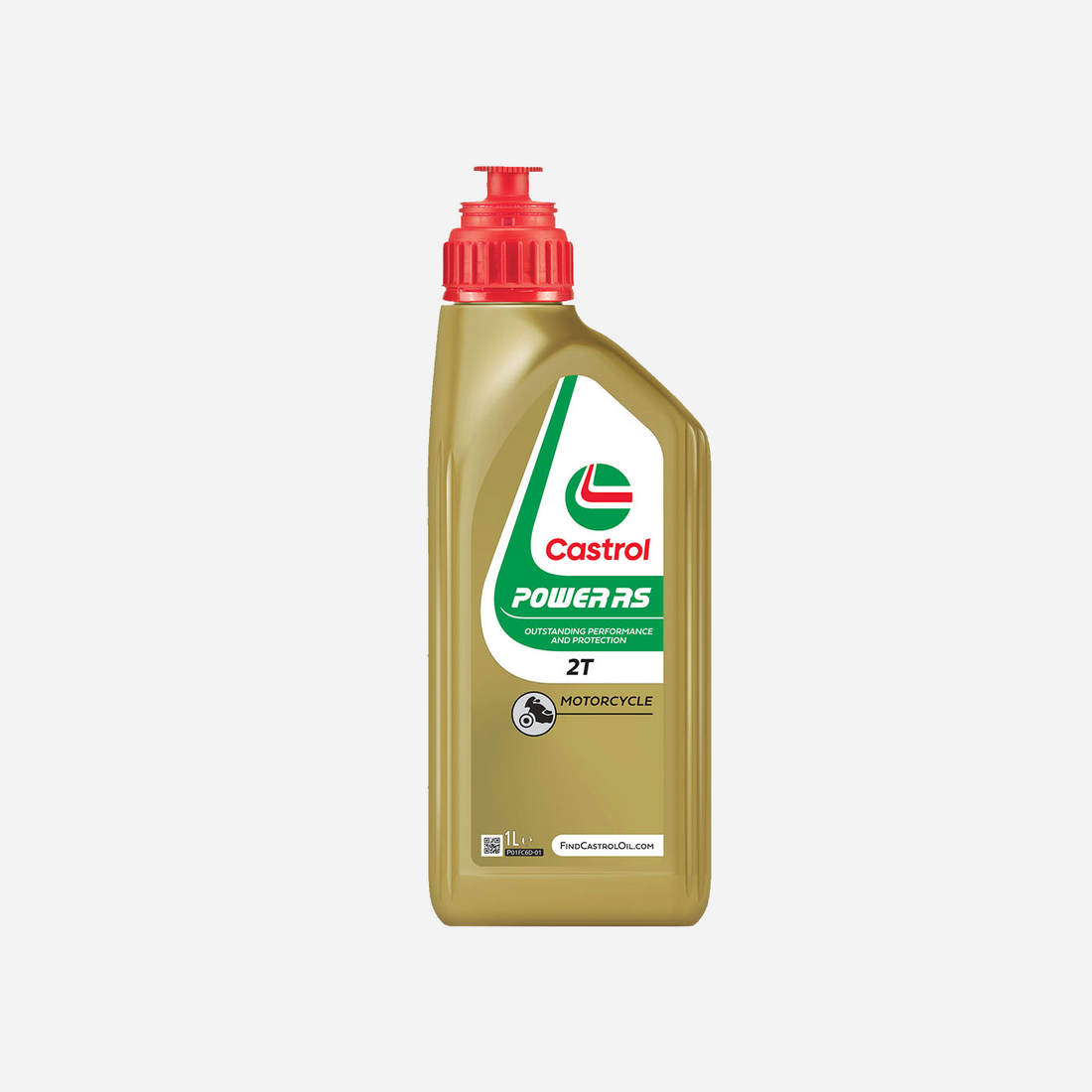 Castrol Power RS 2T tweetaktolie in een fles van 1 liter