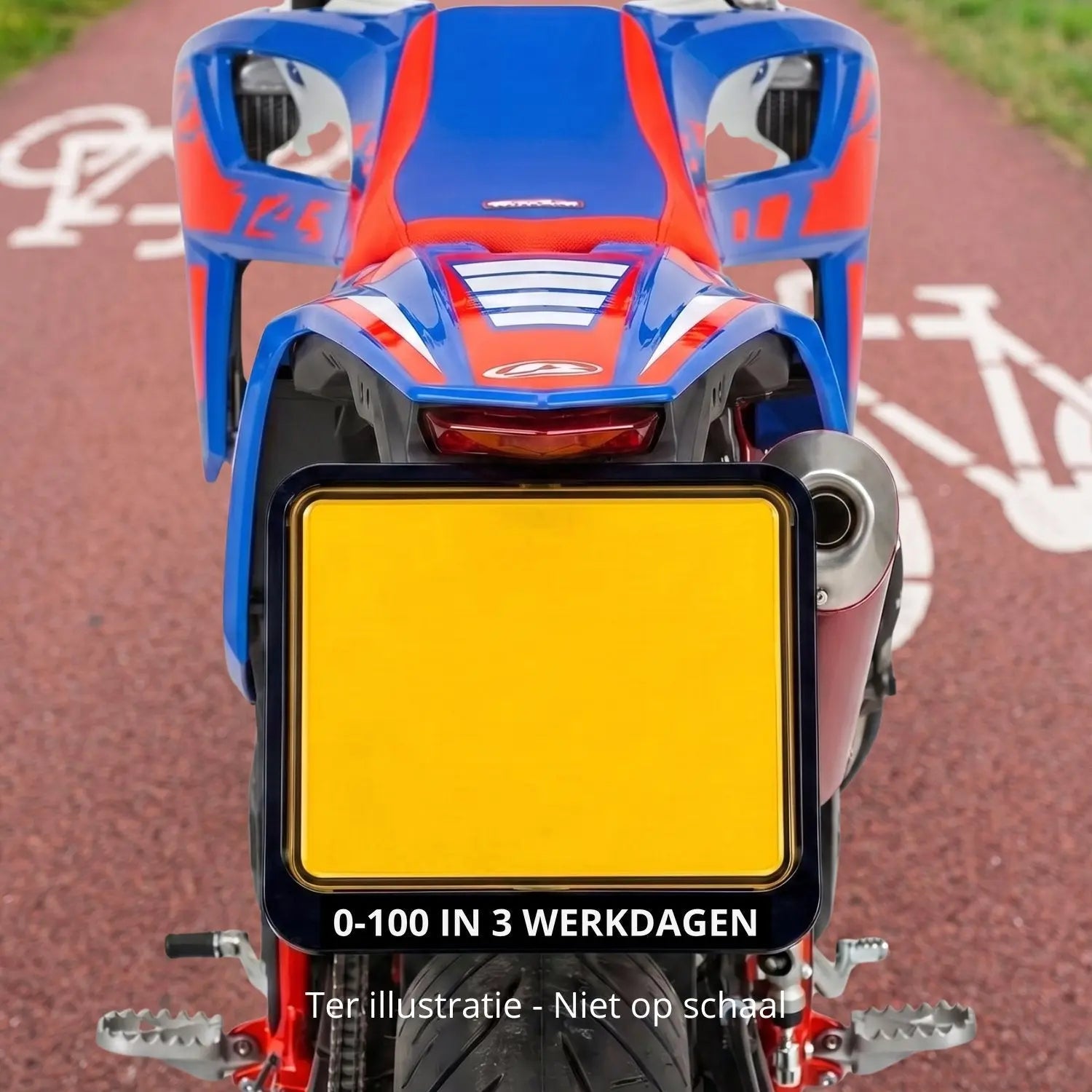 Moped License Plate Holder Stickers Tweetaktshop