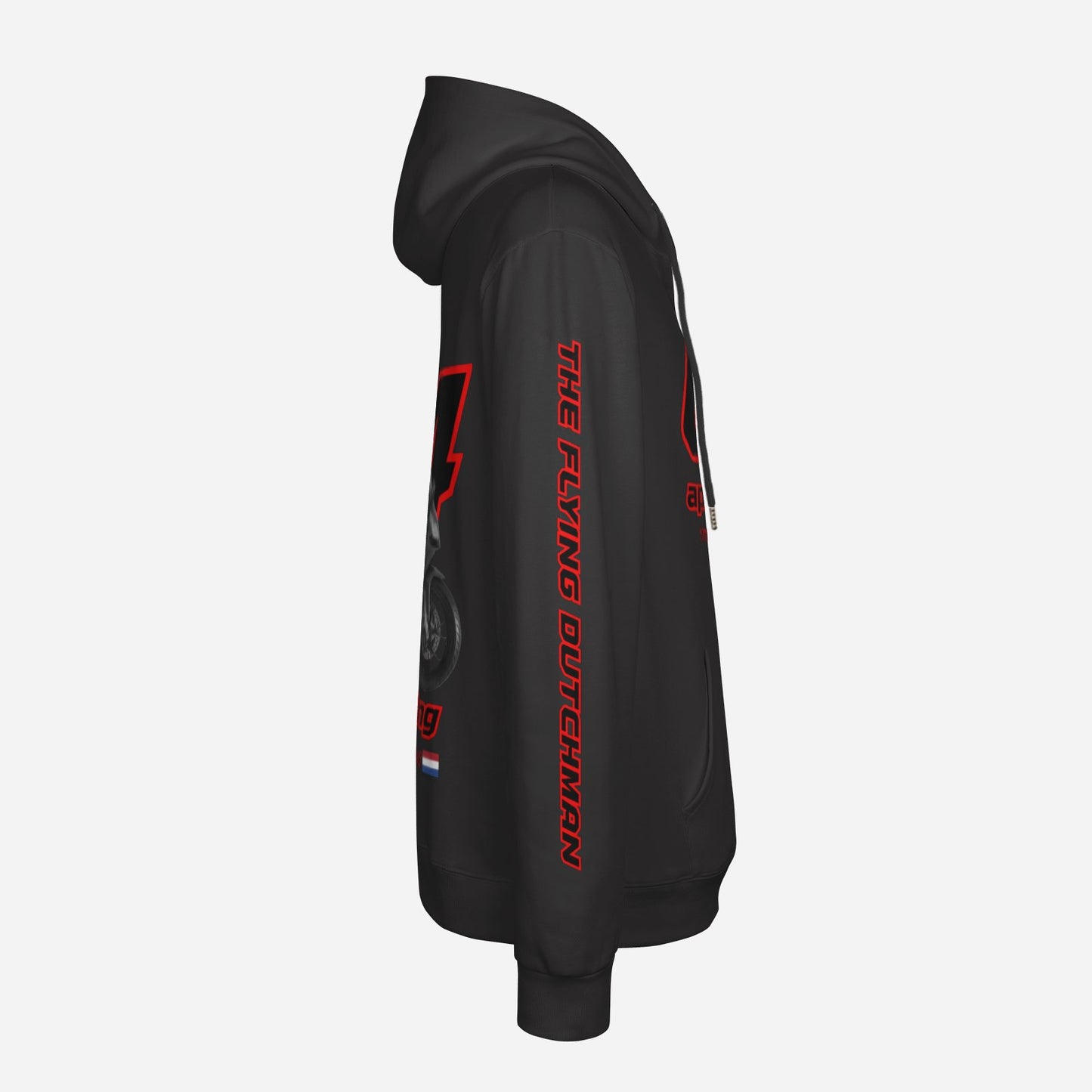 Gepersonaliseerde Hoodie met Eigen Voertuig – detail van de print