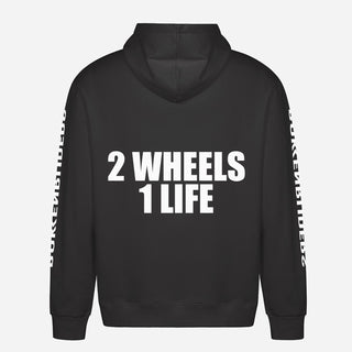 2 Wheels 1 Life Hoodie