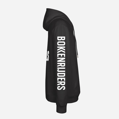 2 Wheels 1 Life Hoodie – detail van de bedrukking