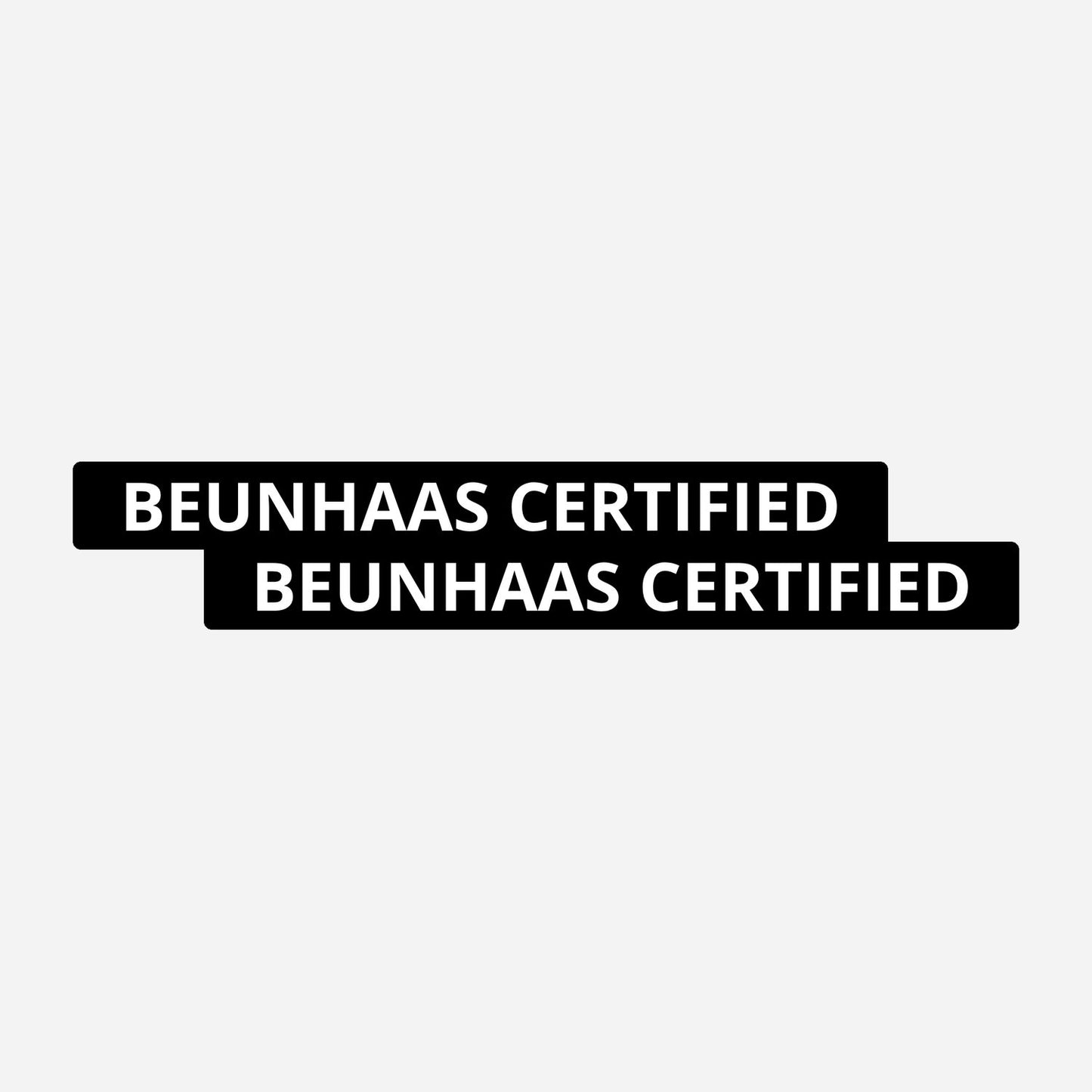 2x Beunhaas Certified Kentekenhouderstickers – hoofdafbeelding van de set