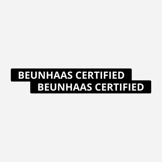 2x Beunhaas Certified Kentekenhouderstickers – hoofdafbeelding van de set