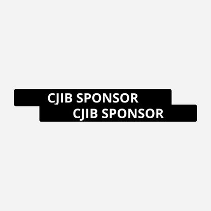 2x CJIB Sponsor Kentekenhouderstickers – hoofdafbeelding van de set