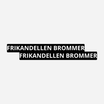 2x Frikandellen Brommer Kentekenhouderstickers – hoofdafbeelding van de set