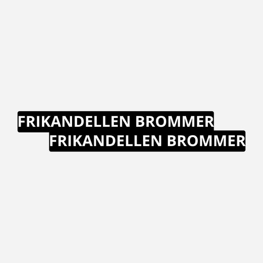 2x Frikandellen Brommer Kentekenhouderstickers – hoofdafbeelding van de set