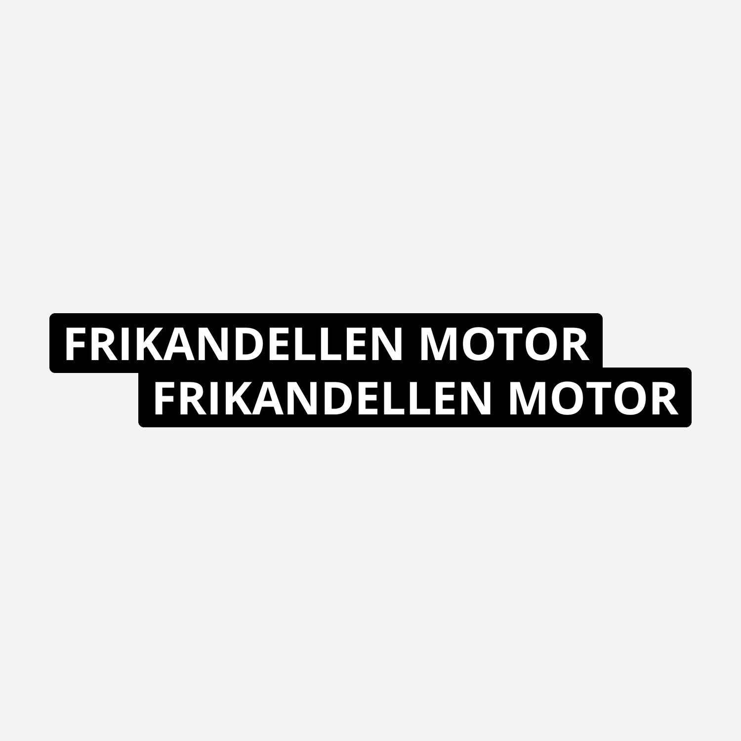 2x Frikandellen Motor Kentekenhouderstickers – hoofdafbeelding van de set