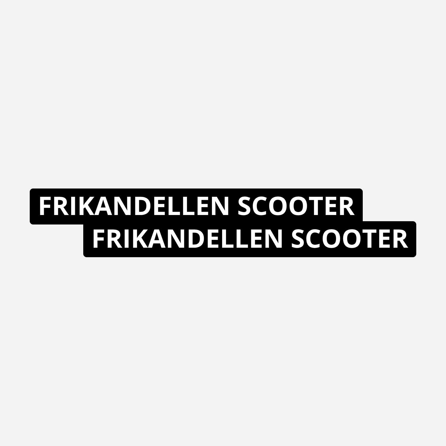 2x Frikandellen Scooter Kentekenhouderstickers – hoofdafbeelding van de set