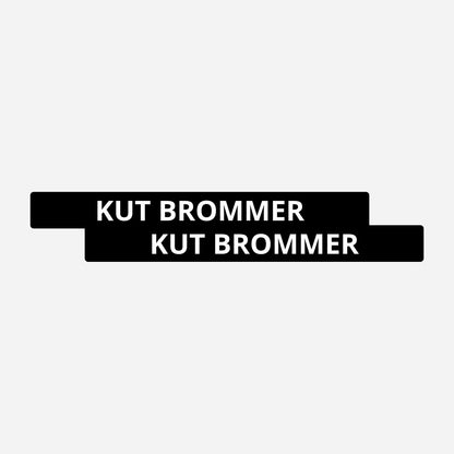 2x Kut Brommer Kentekenhouderstickers – hoofdafbeelding van de set