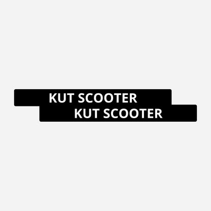 2x Kut Scooter Kentekenhouderstickers – hoofdafbeelding van de set