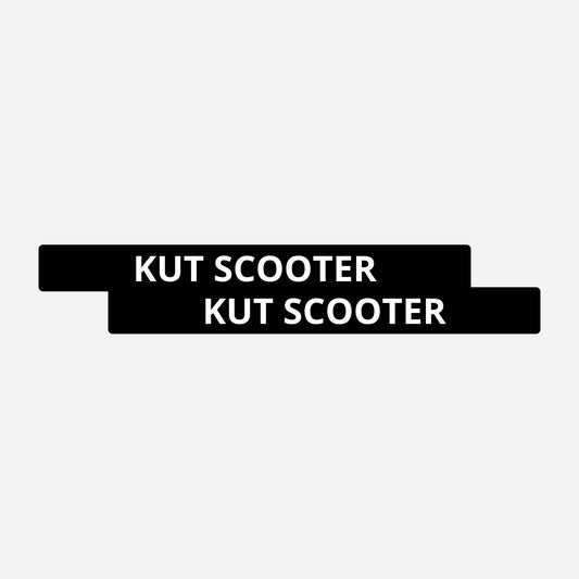 2x Kut Scooter Kentekenhouderstickers – hoofdafbeelding van de set