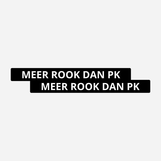 2x Meer Rook Dan PK Kentekenhouderstickers – hoofdafbeelding van de set