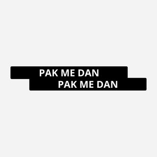 2x Pak Me Dan Kentekenhouderstickers