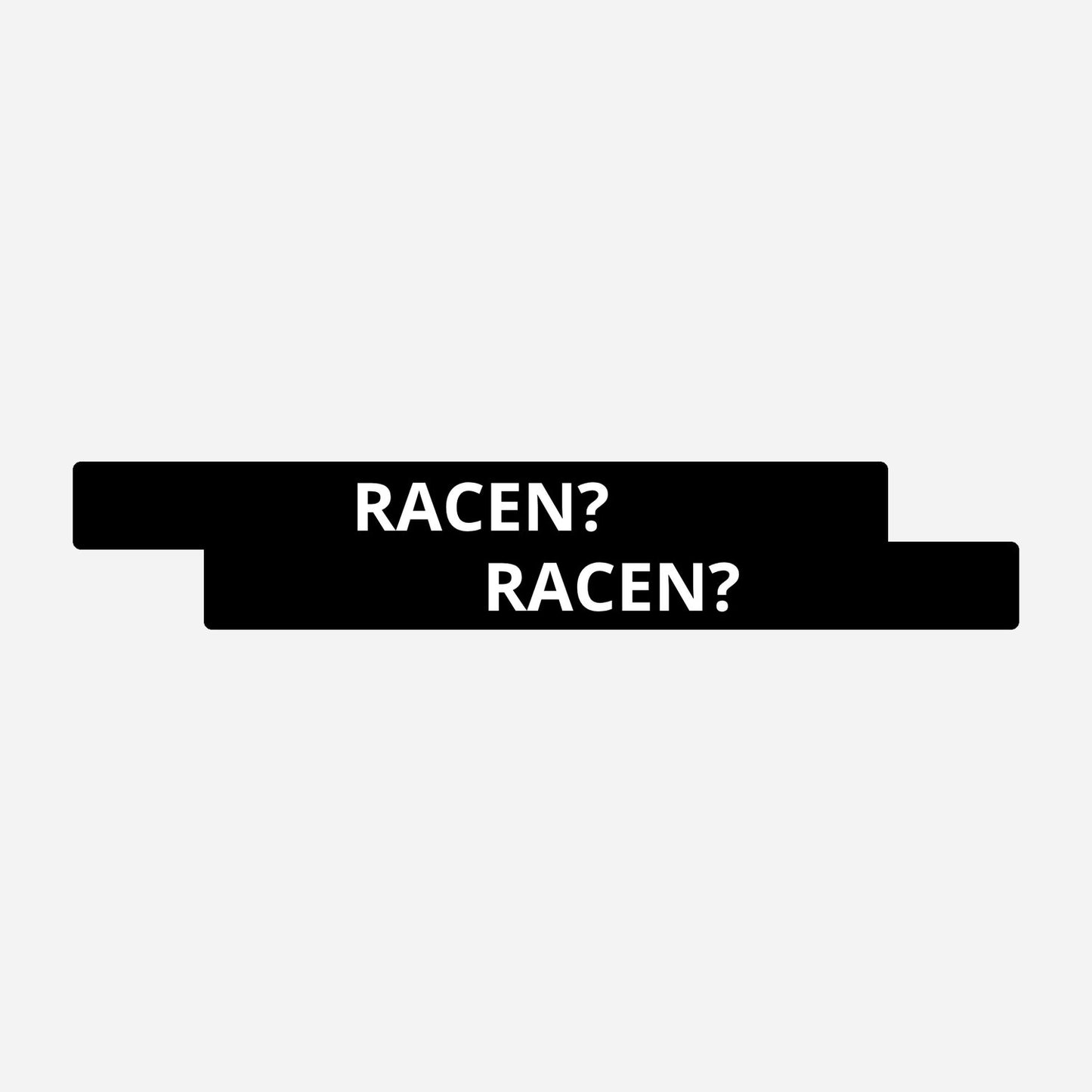 2x Racen Kentekenhouderstickers – hoofdafbeelding van de set