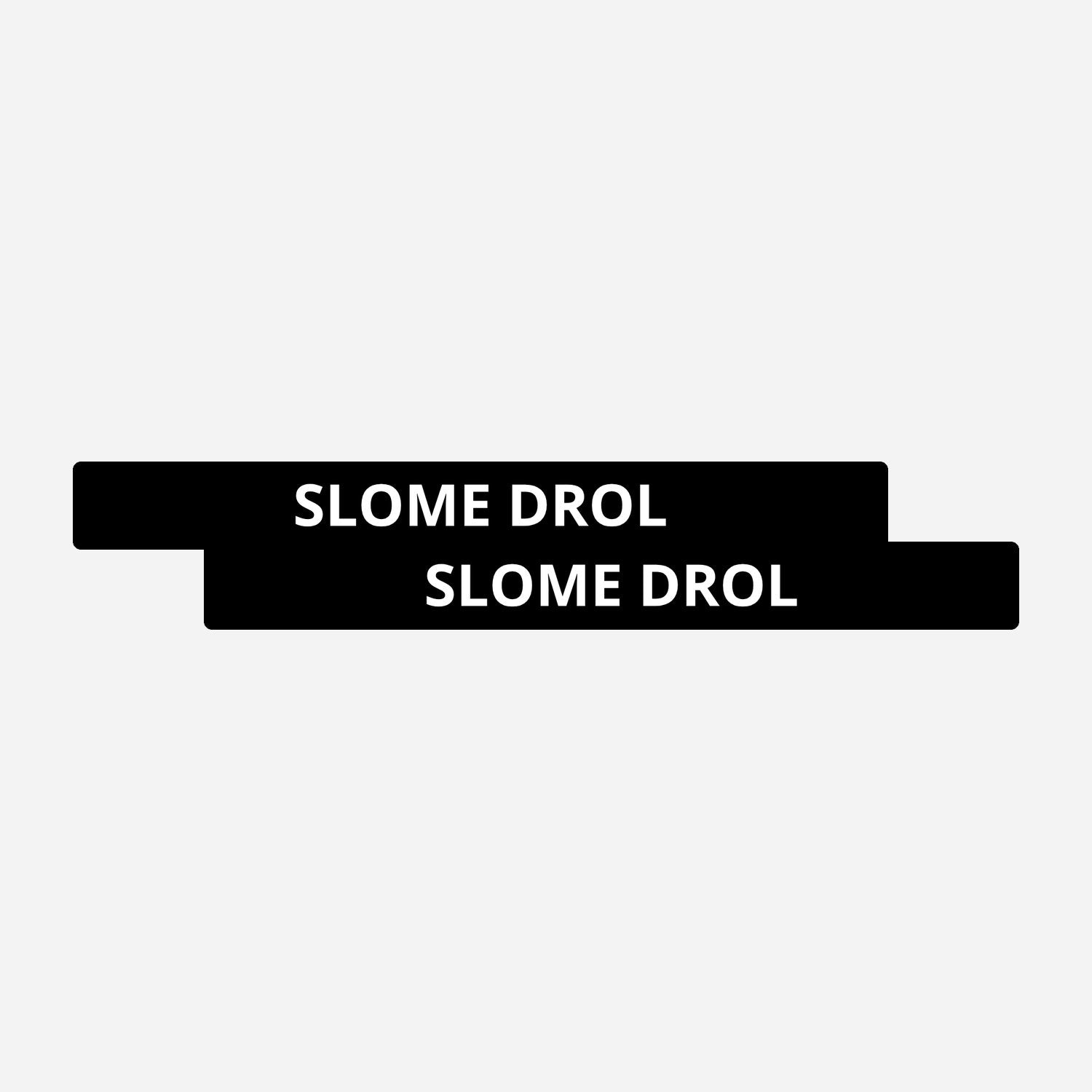 2x Slome Drol Kentekenhouderstickers – hoofdafbeelding van de set