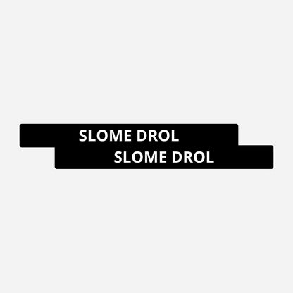 2x Slome Drol Kentekenhouderstickers – hoofdafbeelding van de set