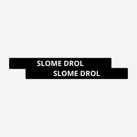 2x Slome Drol Kentekenhouderstickers – hoofdafbeelding van de set