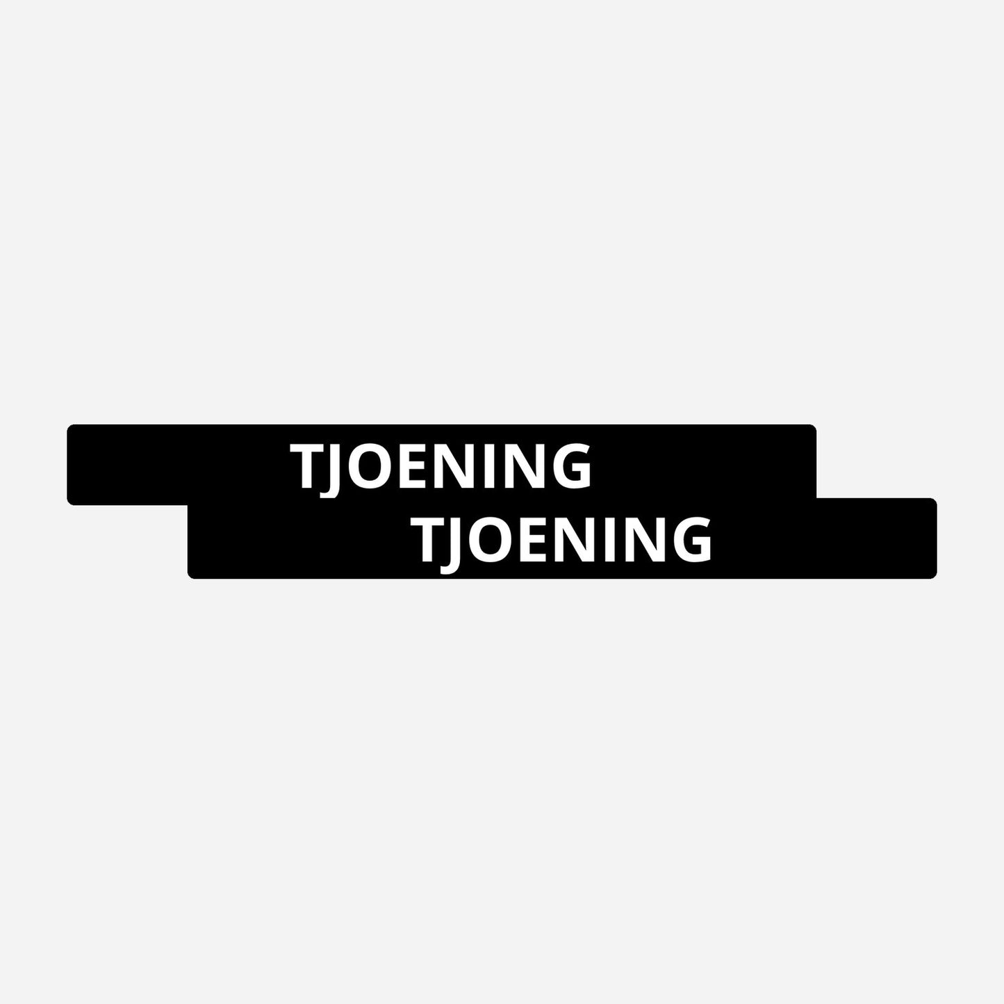 2x Tjoening Kentekenhouderstickers – hoofdafbeelding van de set