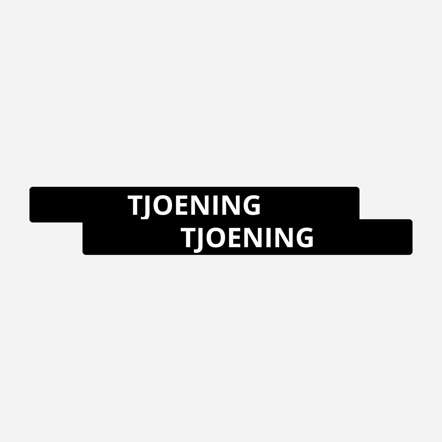 2x Tjoening Kentekenhouderstickers – hoofdafbeelding van de set