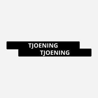 2x Tjoening Kentekenhouderstickers