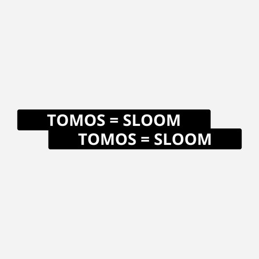 2x Tomos = Sloom Kentekenhouderstickers – hoofdafbeelding van de set