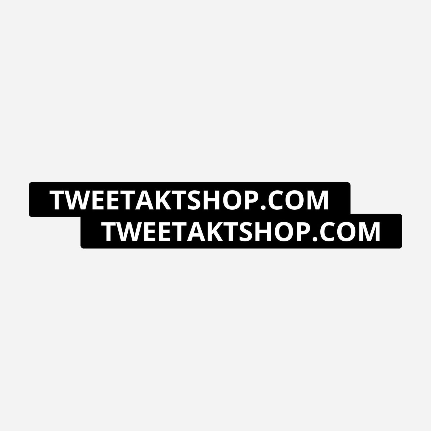 2x Tweetaktshop.com Kentekenhouderstickers – hoofdafbeelding van de set