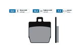 Remblokken Polini origineel Yamaha Aerox (achter) / Slider (voor) – productfoto
