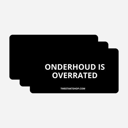 3x Onderhoud is overrated Bumperstickers – hoofdafbeelding van de set