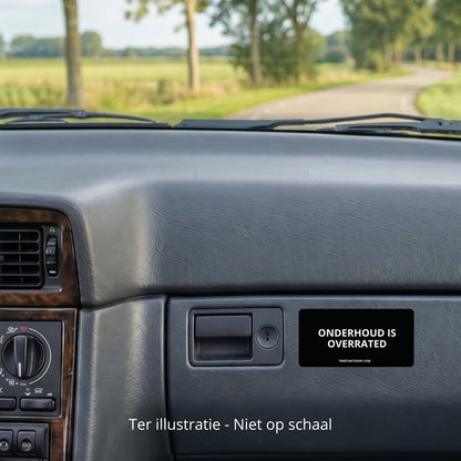 3x Onderhoud is overrated Bumperstickers – formaatvoorbeeld