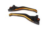 Remhendel set Stage6 CNC zwart / oranje Yamaha Aerox voor 2012