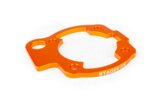 Cilinderophogingsplaat 5mm Stage6 CNC oranje Minarelli AM6