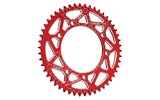 Achtertandwiel 50 tanden / 420 Voca Alu rood Rieju MRT / Derbi Senda – productfoto