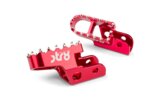 Voetsteunen Str8 MX Evo Sherco 50 CNC rood