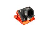 Inlaatspruitstuk + afstandbus Stage6 R/T korte uitvoering straight 35mm PWK / VHST Minarelli horizontaal oranje