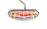 LED-achterlicht Str8 w. knipperlichten transparant Lexus Derbi DRD / X-Race – productfoto