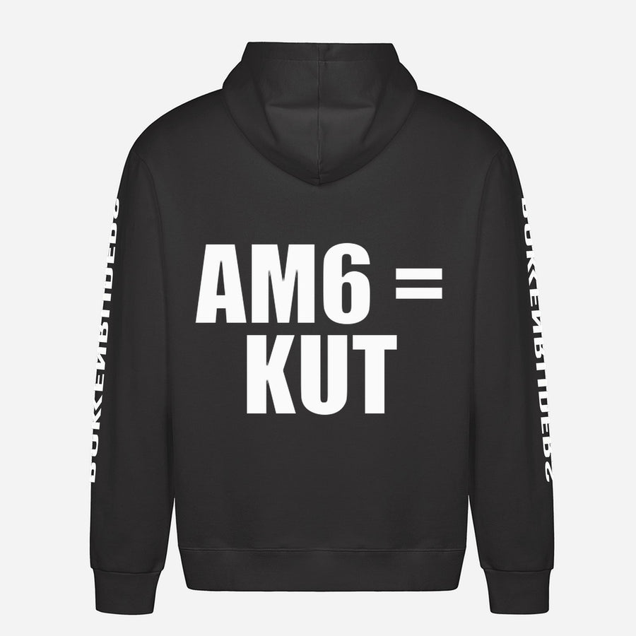 AM6 = Kut Hoodie – achterkant met grote rugprint