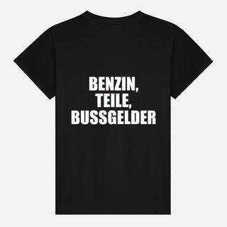 Benzin, Teile, Bußgelder T-shirt