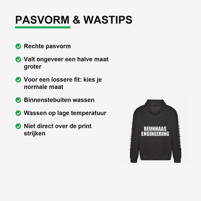 Beunhaas Engineering Hoodie – materiaal van dichtbij