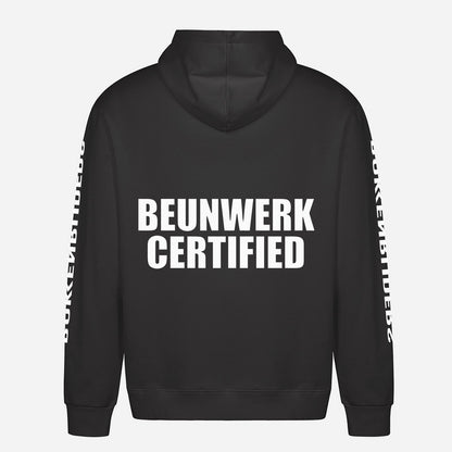 Beunwerk Certified Hoodie – achterkant met grote rugprint