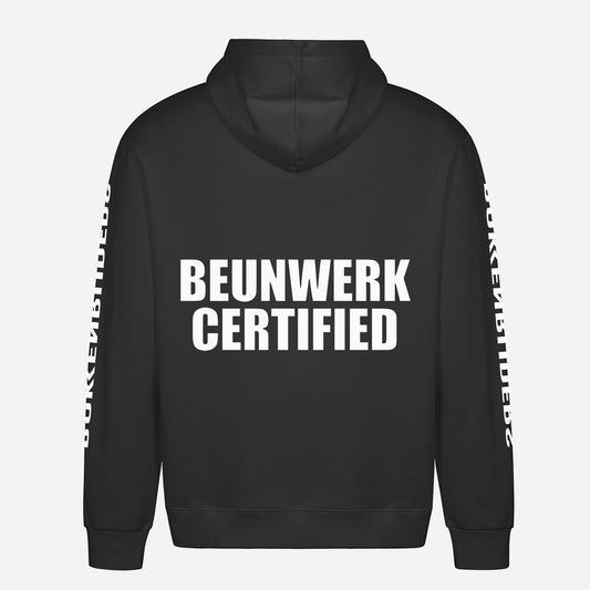 Beunwerk Certified Hoodie – achterkant met grote rugprint