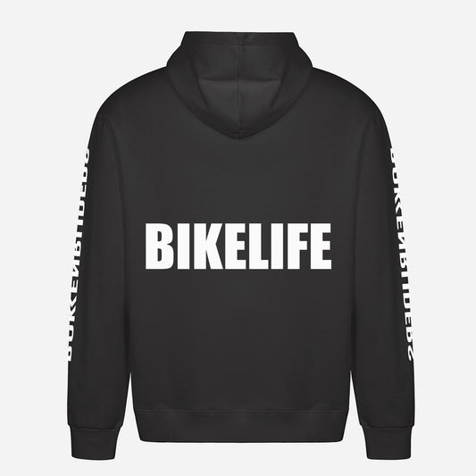 Bikelife Hoodie – achterkant met grote rugprint