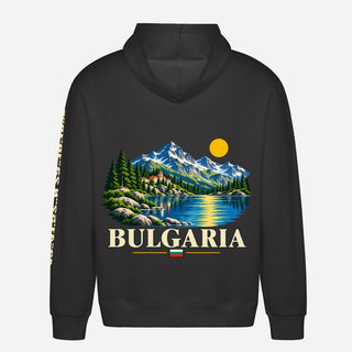 Felpa con cappuccio Bulgaria – lago di montagna