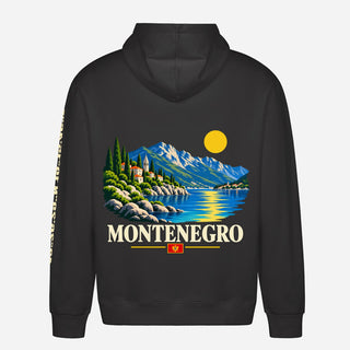 Felpa con cappuccio Montenegro – lago di montagna