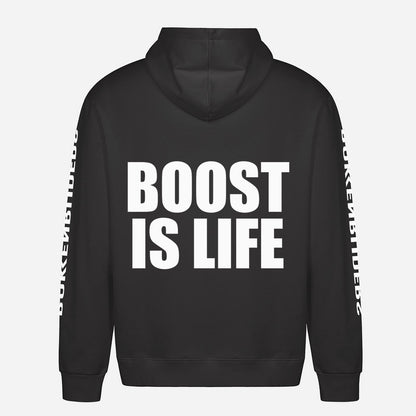 Boost Is Life Hoodie – achterkant met grote rugprint