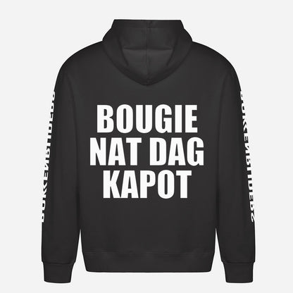Bougie Nat Dag Kapot Hoodie – achterkant met grote rugprint