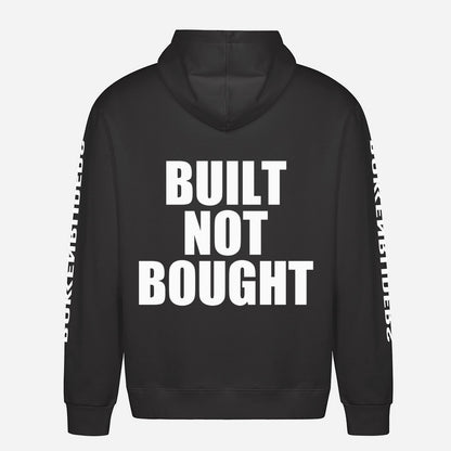 Built Not Bought Hoodie – achterkant met grote rugprint