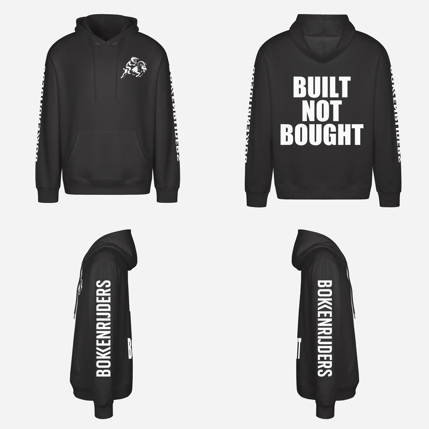 Built Not Bought Hoodie – overzicht van de hoodie
