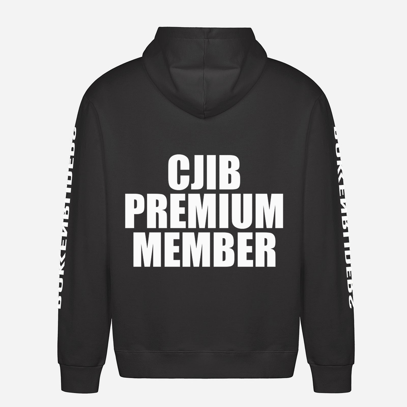 CJIB Premium Member Hoodie – achterkant met grote rugprint